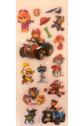 Paw Patrol Karakterleri 3 set sticker Chase, Marshall, Zuma, Skye, Rubble, Rocky - 1