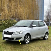 Skoda Fabia 2 2011-2014 Ön Tampon Sol Sis kapağı Sissiz 5J0807367A - 1