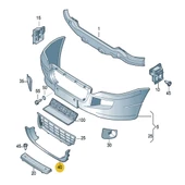 VW Crafter 2006-2016 Ön Tampon Izgarası Basamak Alt Çıtası 2E0807819 - 5
