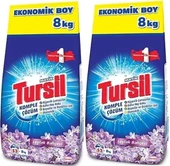 Tursil Matik Toz Çamaşır Deterjanı 16KG Leylak Bahçesi (106 Yıkama) Renkli/Beyazlar (2PK*8KG) - 1