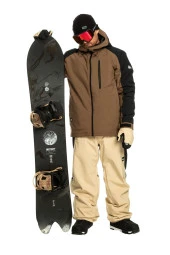 Quiksilver Mission Block Erkek Kahverengi Snowboard Montu - 3