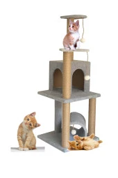 T-06 Kedi Oyun evi Kedi Tırmalama ve Oyun Evi - 1