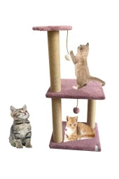 Mega Boy Step Kedi Tırmalama Tahtası- Gül Kurusu thumbnail 1