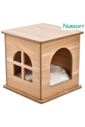 Ahşap Kedi Evi Kedi Yuvası Nr-0085 - 1