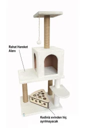 Kedi Tırmalama Evi Ve Kedi Oyun Evi thumbnail 1