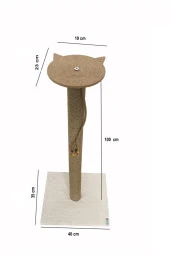 Büyük Kedi Tırmalama Tahtası 100 Cm thumbnail 2