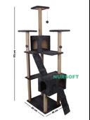 Cat City Rezidans Kedi Tırmalama ve Oyun Evi Çok Fonksiyonlu - 4