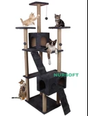 Cat City Rezidans Kedi Tırmalama ve Oyun Evi Çok Fonksiyonlu - 1