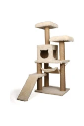 Kedi Tırmalama Platformlu S9 Beyaz 124 Cm - 1