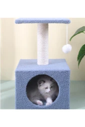 Stepli Yuvalı Kedi Tırmalaması Gri thumbnail 1