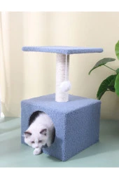 Stepli Yuvalı Kedi Tırmalaması Gri thumbnail 2