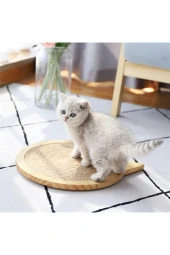 Vantuslu Ahşap Kedi Tırmalama Mobilyası thumbnail 3