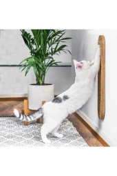 Duvara Monte Edilebilir Ahşap Kedi Tırmalama Tahtası thumbnail 3
