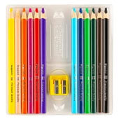 Bigpoint Jumbo Üçgen Kuru Boya Kalemi 12 Renk 12'li Stand thumbnail 2