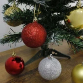 T.Concept Yılbaşı Süsü Çam Ağacı Topu 24’lü Noel Küresi 6 cm Gümüş - 5