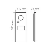 Audio 003006 Bus Plus 4.3 inç Dokunmatik Ekranlı Siyah Zil Paneli thumbnail 3
