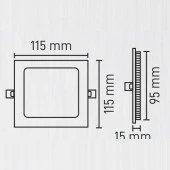 Maxled 6W Kare Sıva Altı Led Panel 6500K Beyaz thumbnail 2