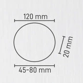 Maxled 18W Yuvarlak Sıva Altı Ayarlanabilir Geçmeli Backlight Led Panel 6500K Beyaz thumbnail 3