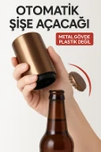 Otomatik Açacak Manyetik Meşrubat Kapak Açacağı Kahverenk Metal Kapak Bas Çek Mıknatıslı Şişe Kapak thumbnail 4