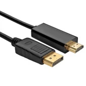 Displayport To Hdmi Çevirici Dönüştürücü Adaptör Kablosu 1.8 Metre thumbnail 2