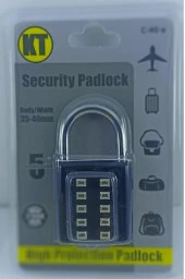 Şifreli Asma Kilit Siyah 10 Haneli Anahtarsız Güvenlik Bavul Valiz Çanta Okul Spor Salonu - 2