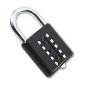 Şifreli Asma Kilit Siyah 10 Haneli Anahtarsız Güvenlik Bavul Valiz Çanta Okul Spor Salonu - 4