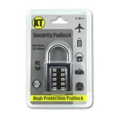 Şifreli Asma Kilit Siyah 10 Haneli Anahtarsız Güvenlik Bavul Valiz Çanta Okul Spor Salonu - 6