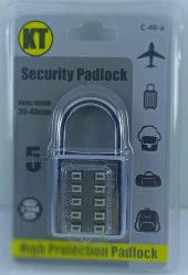 Şifreli Asma Kilit Krom 10 Haneli Anahtarsız Güvenlik Bavul Valiz Çanta Okul Spor Salonu - 2