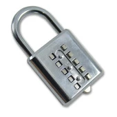 Şifreli Asma Kilit Krom 10 Haneli Anahtarsız Güvenlik Bavul Valiz Çanta Okul Spor Salonu - 4