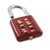 Şifreli Asma Kilit Kırmızı 10 Haneli Anahtarsız Güvenlik Bavul Valiz Çanta Okul Spor Salonu - 6