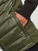 JACK JONES Erkek Yumuşak Parlak Şişme Yelek 12241626 - 6
