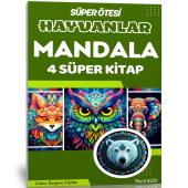 Süper Ötesi Hayvanlar MANDALA Kitap Seti (4 Kitap) - 1