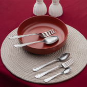 Porsima Etna Lizbon 60 Parça 12 Kişilik Çatal Kaşık Seti - Paslanmaz Çelik Çatal Kaşık Seti - 1