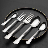 Porsima Etna Lizbon 60 Parça 12 Kişilik Çatal Kaşık Seti - Paslanmaz Çelik Çatal Kaşık Seti - 2