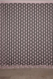 KELEBEK BİRLEŞİK MODEL ACI KAHVE RENK HAZIR İP PERDE 300*280 - 1