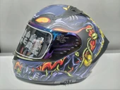 KASK MTS PRO 801 ZOMBİ GÜNEŞ GÖZLÜKLÜ ORANGE/BLUE thumbnail 1