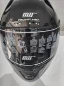 KASK MTS PRO 801 PARLAK SİYAH GÜNEŞ GÖZLÜKLÜ - 4