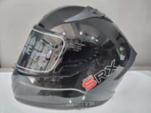 KASK MTS PRO 801 PARLAK SİYAH GÜNEŞ GÖZLÜKLÜ - 1