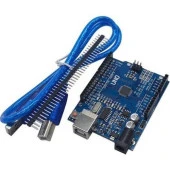 Arduino UNO R3 Geliştirilmiş CH340 Chip + USB Kablo thumbnail 1
