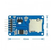 Micro SD Kart SPI Haberleşmeli Yazma Okuma Modülü - 2