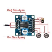 PAM8406 Dijital Ses Yükseltici Modülü (5Wx2 Stereo Potansiyometre ile) thumbnail 2