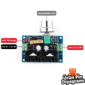 XH-M401 XL4016E1 DC-DC Voltaj Düşürücü Modülü thumbnail 2