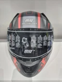 KASK MTS PRO 801 TWILIGHT GÜNEŞ GÖZLÜKLÜ MAT GRİ/KIRMIZI - 3