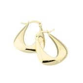 14 Ayar Altın Halka Küpe - 1