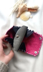 Cüzdan Hakiki Deri Bozuk Para Cüzdanı Çanta İçi Cüzdan 2 Gözlü Cüzdan thumbnail 2