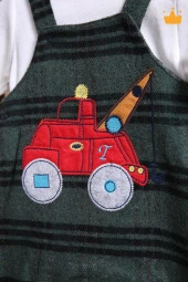 Babyhola Erkek Bebek Salopet Badi 2'li Takım 2203 - 2