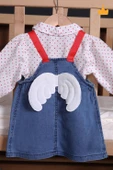 Babyhola 2'li Kot Jile Gömlek Kız Bebek Çocuk Elbise Takım - 2