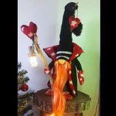 Himarry ledli aplik dekoratif şans cücesi biblo hediye 60 cm thumbnail 1