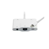 ScHitec 5in1 Lightning to Ethernet RJ45 2xUsbA Şarj Kulaklık Girişli Dönüştürücü Adaptör - 1
