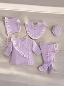 Kız Bebek Zıbın Set - 5li - 2